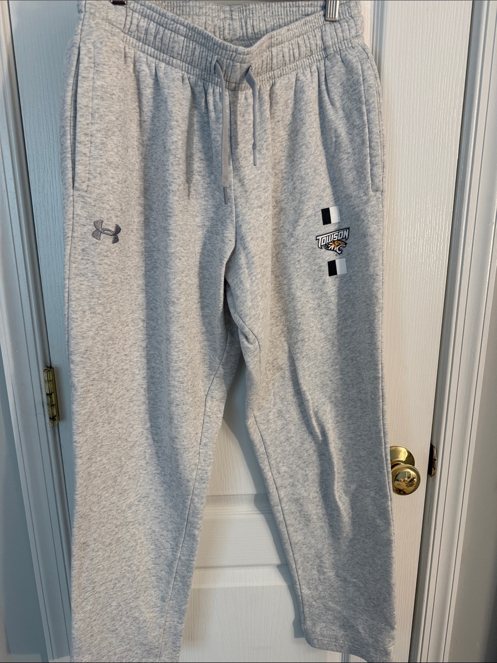 Under Armour Light Gray Towson Fleece Joggers